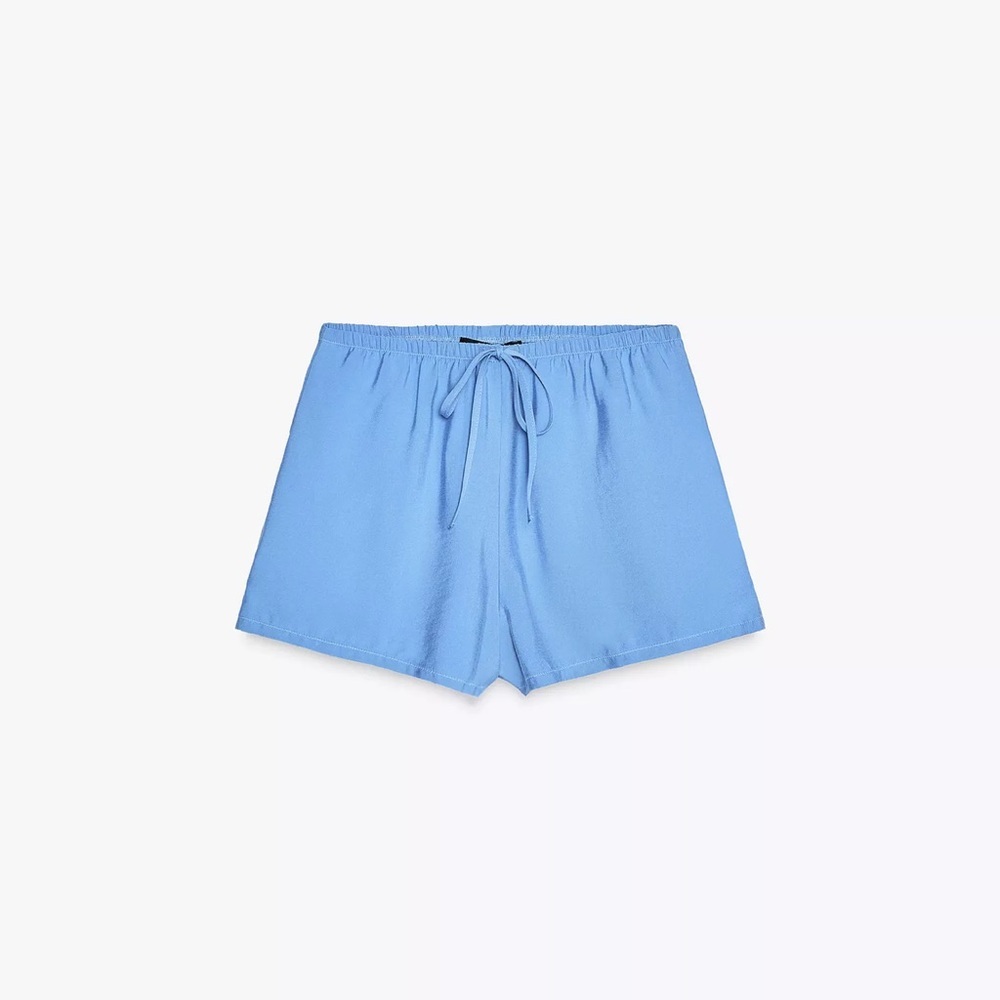 ZARA blue flowy shorts, size L